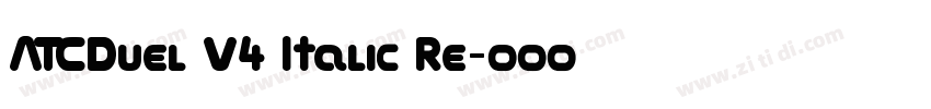 ATCDuel V4 Italic Re字体转换